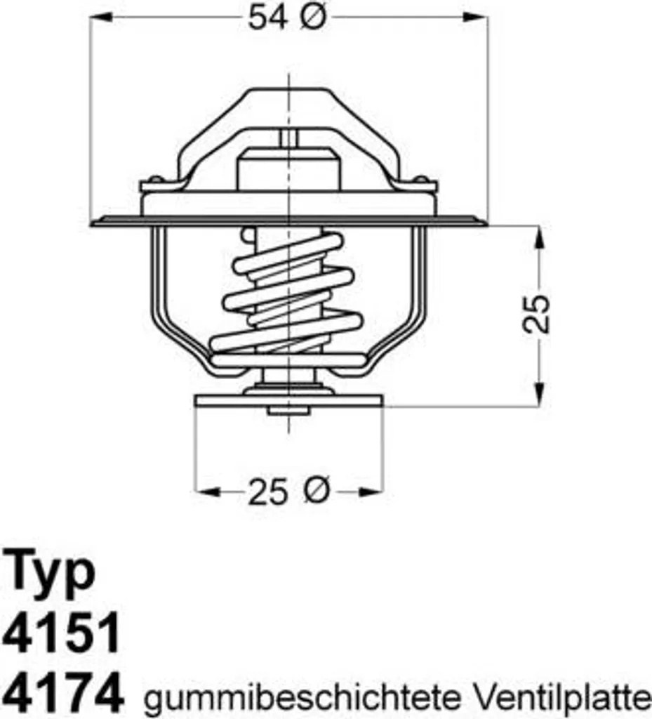 Thermostat de liquide refroidissement pour Punto, Passat et Land Cruiser