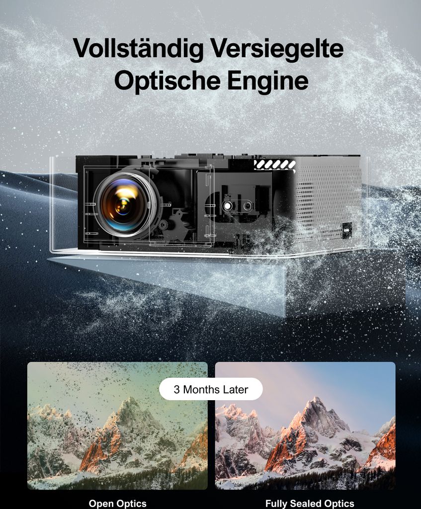 ULTIMEA 1080P Beamer Aktualisierte Version mit Produktbild 4