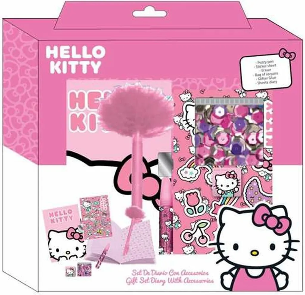 Kit Cancelleria Hello Kitty Completo - Accessori Scuola Multicolore - 4