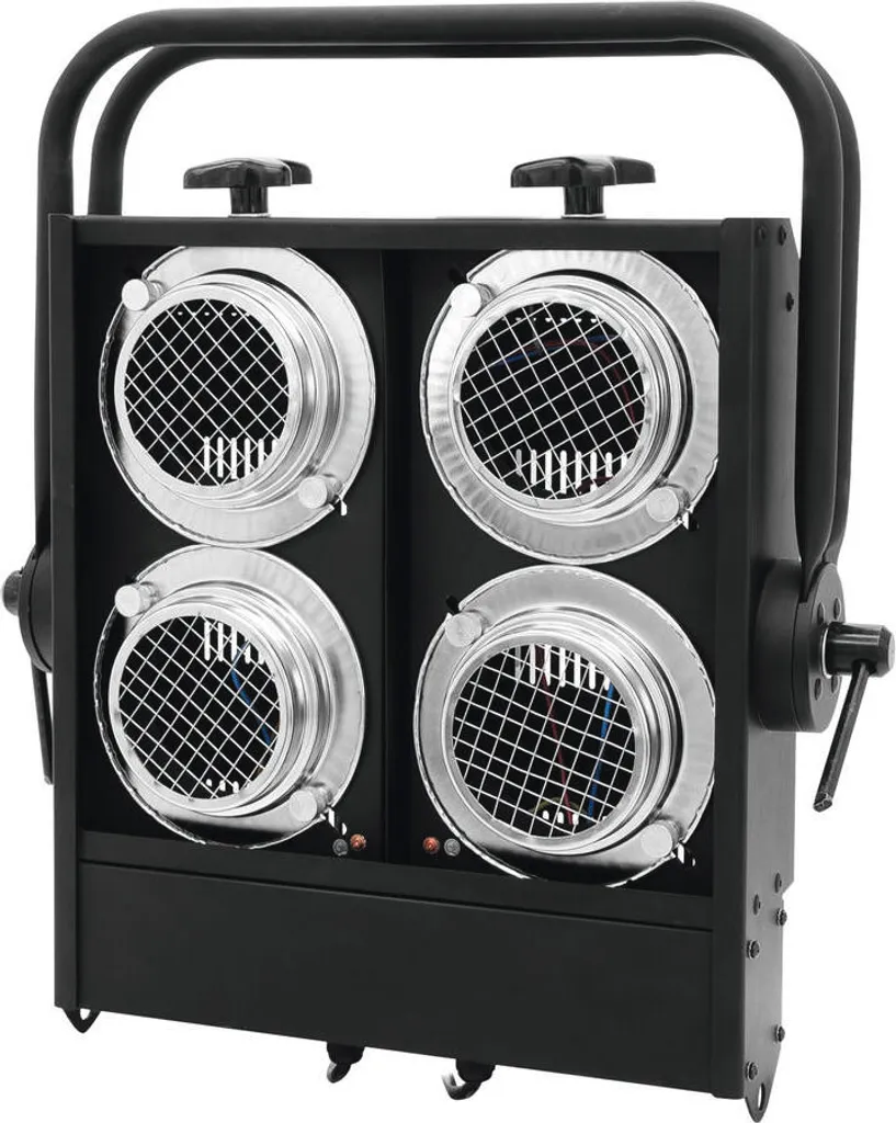 Blinder de scène matriciel 4xPAR36 avec châssis robuste noir
