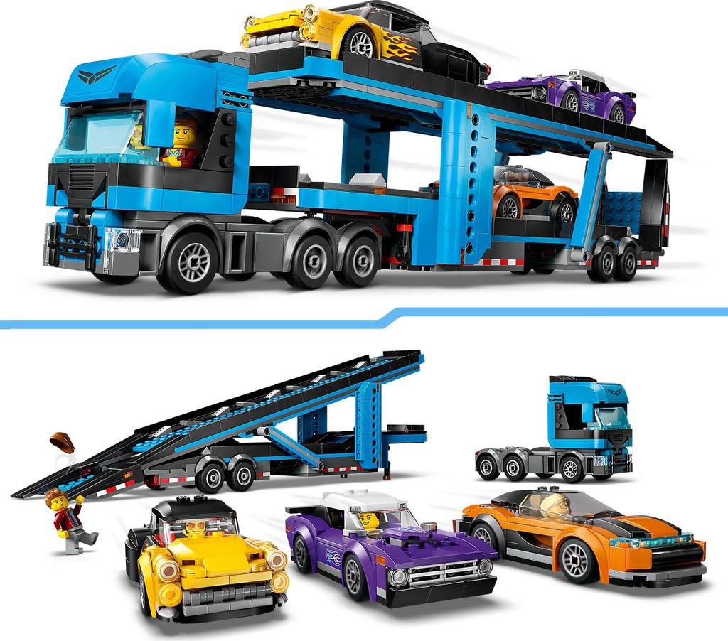 LEGO® City 60408 Ciężarówka do transportu samochodów z Zdjęcie produktu 4