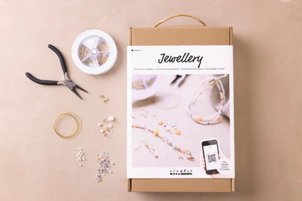 Kit de démarrage fabrication de bijoux complet avec perles et apprêts - 10