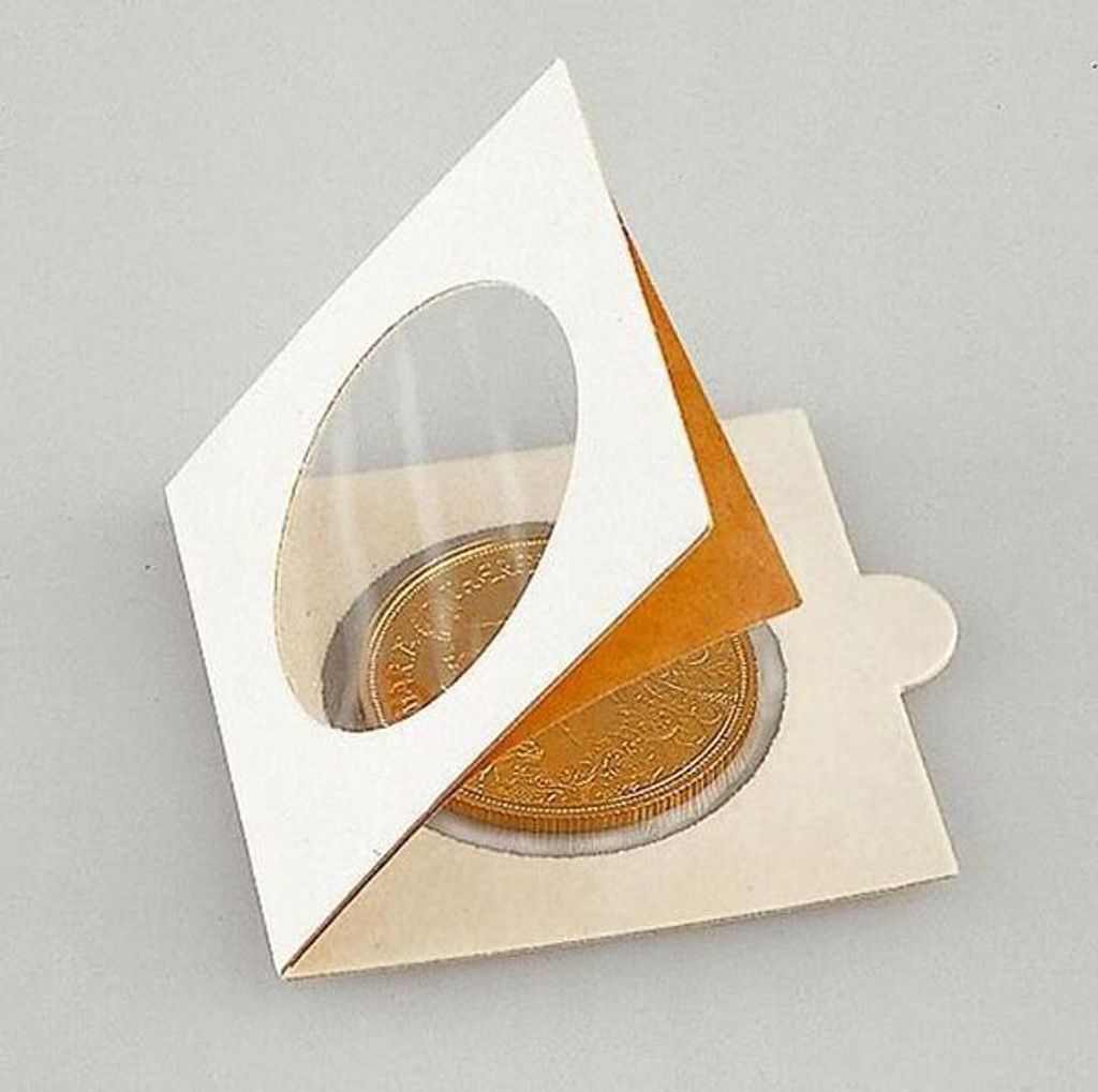 PRINZ 2093.30 50 Stück selbstklebende Münzklappen 30 mm