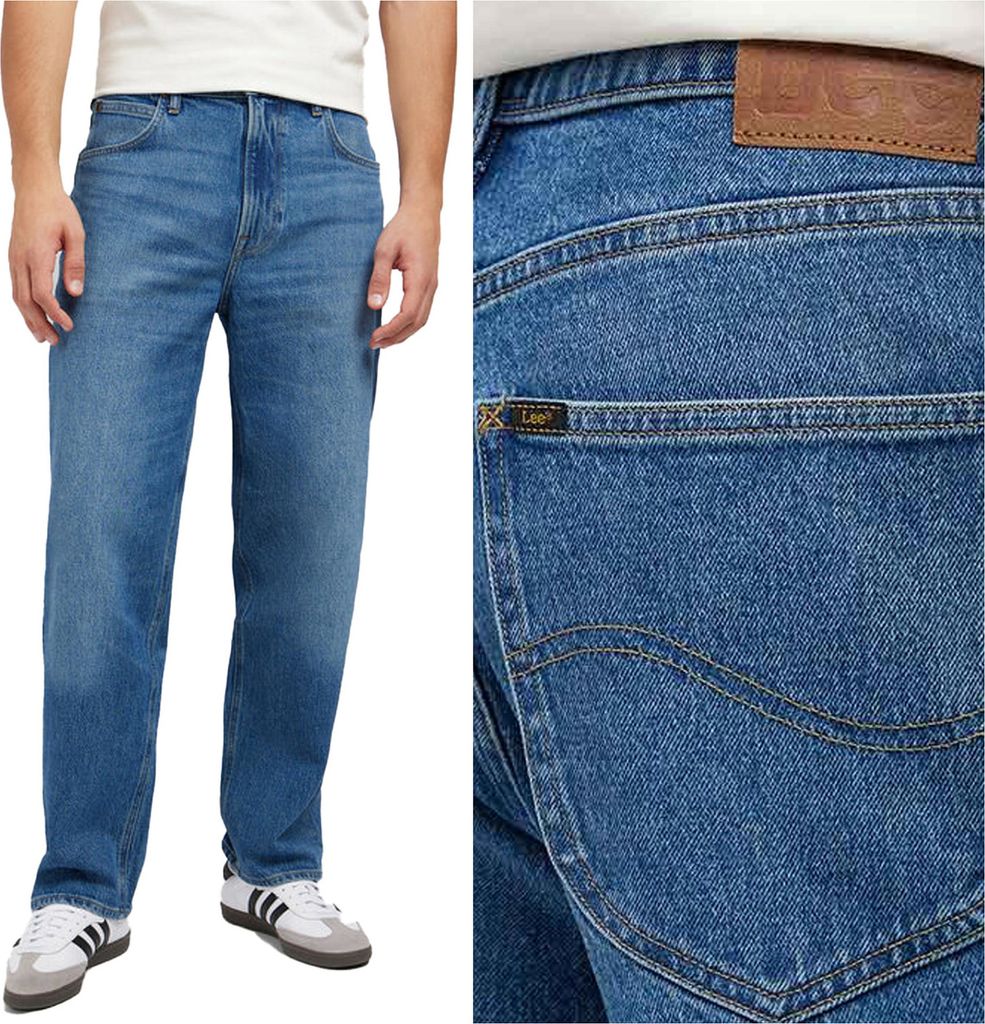 LEE, Herren Jeanshosen, Loose fit, ASHER, W33 L34, Blau, Jeans, baggyjeans, buggy