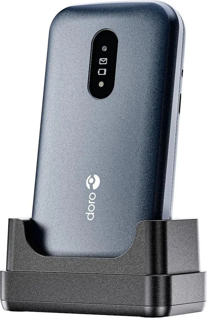 Doro 2820 Téléphone Portable Gros Touches Bleu 128 Go avec 1000 mAh