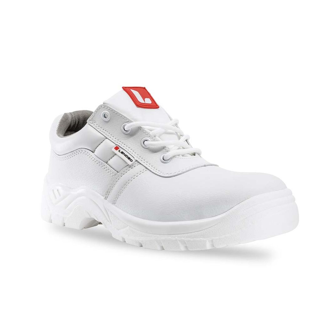 Chaussures De Sécurité Lendeo Twist S2 - Blanc - Antidérapantes - Bout Acier - Pour Industrie Alimentaire