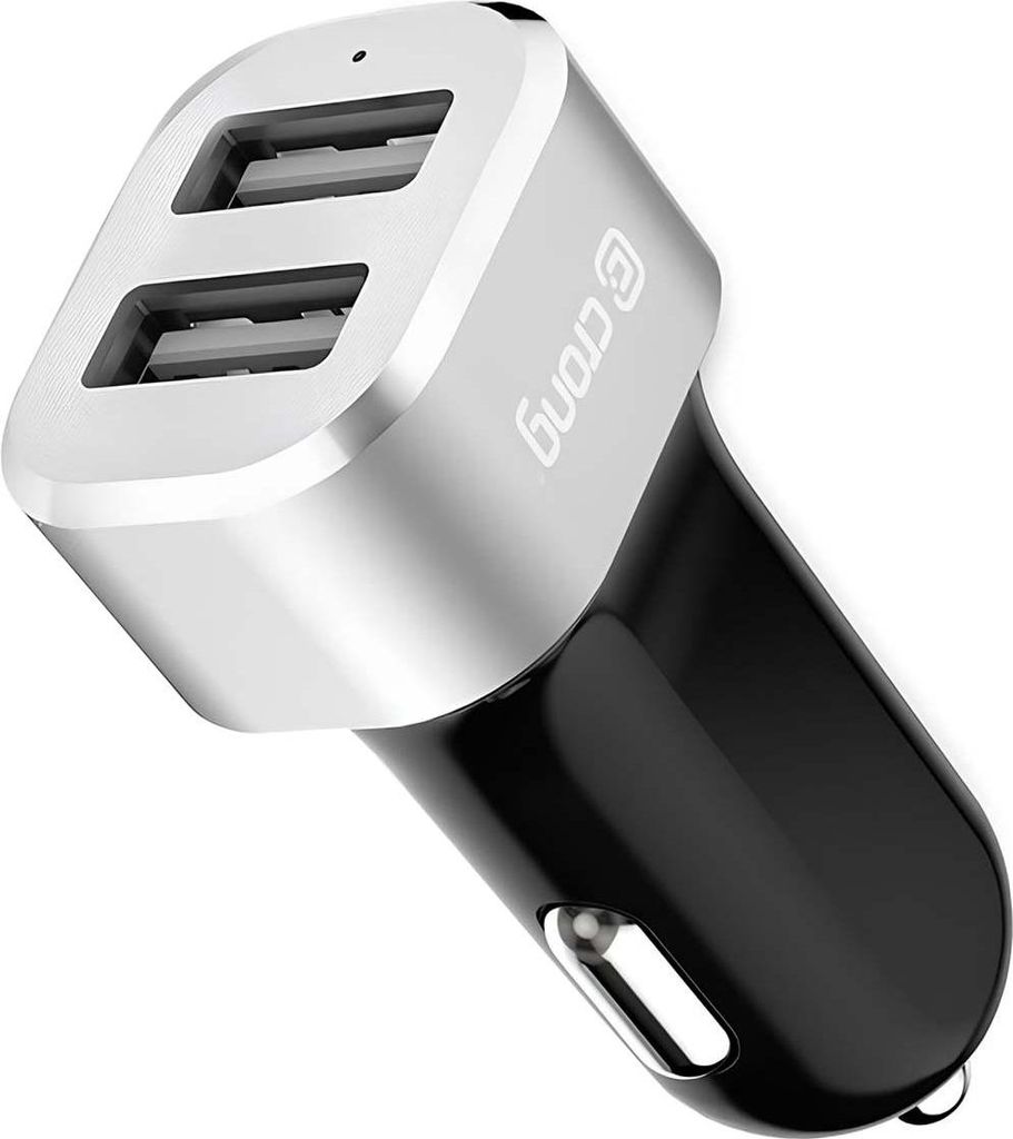 Crong Car charger 2xUSB 2.4A aluminium