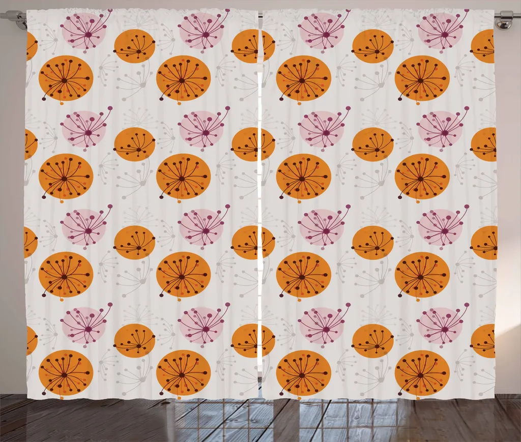 Tenda Astratta Rosa Arancio ABAKUHAUS 280x175cm - Design Moderno