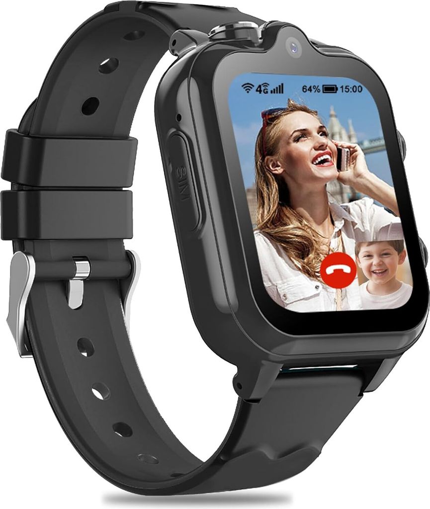 4G-Smartwatch für Kinder mit GPS und Telefon, Kinder mit WLAN, Videoanruf, 2 Kameras, SOS, Schulmodus, Kinder-Smartwatch für Jungen und Mädchen