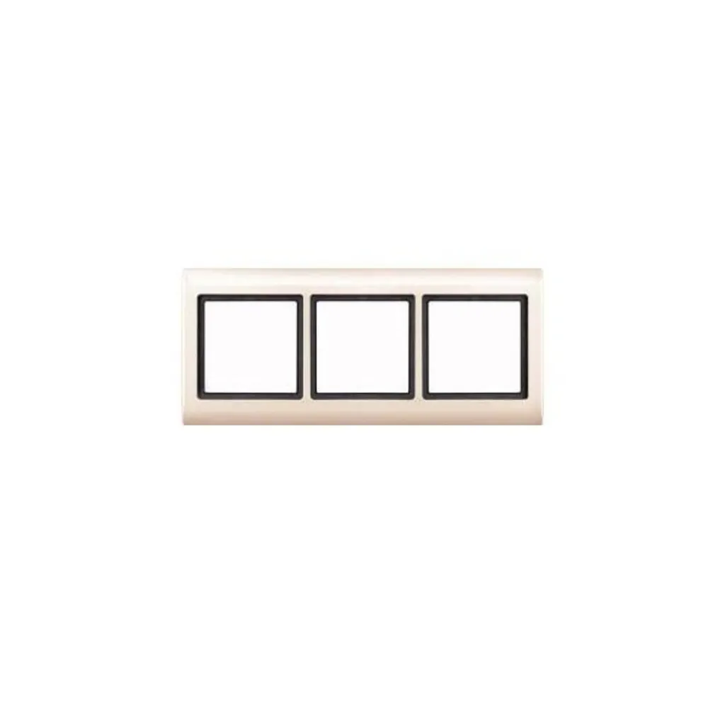 Rénovez vos prises avec le cadre triple Merten 400344 blanc anti-jaunissement