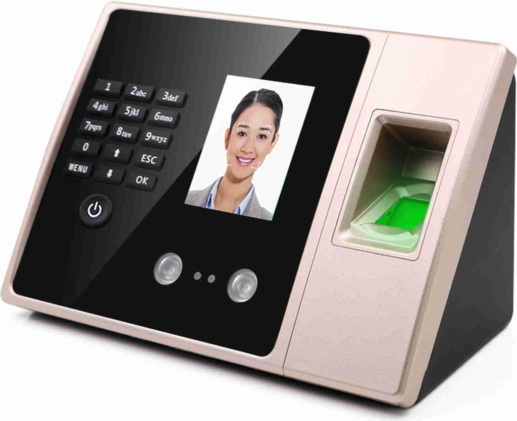 Ejoyous Zeiterfassungsger?t, Zeiterfassung fr Kleinbetriebe Fingerabdruck-Zeiterfassungssystem Zeiterfassungsmaschine mit Gesichtserkennung Passwor...