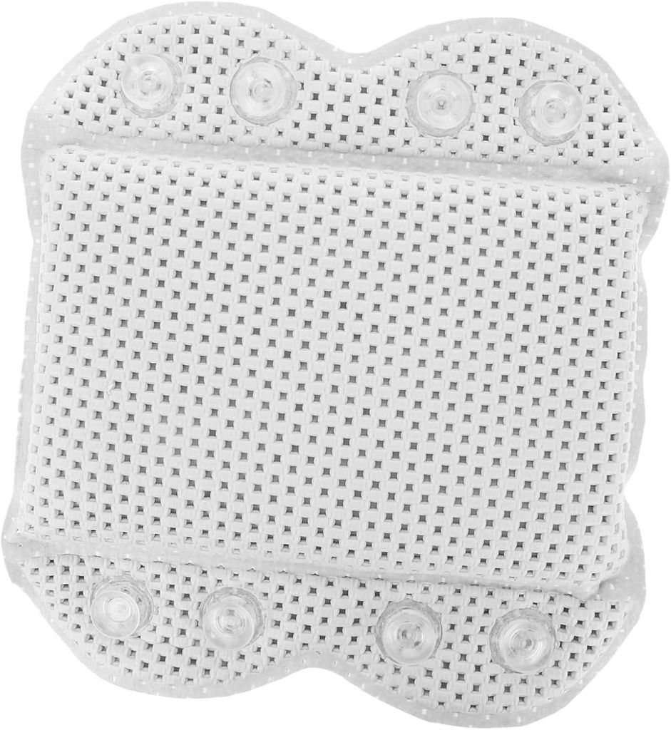 Badewannenkissen mit ergonomischem Kissen für bequeme Nacken- und Kopfstütze, Accessoire für Spas und Hotels, einfache Montage