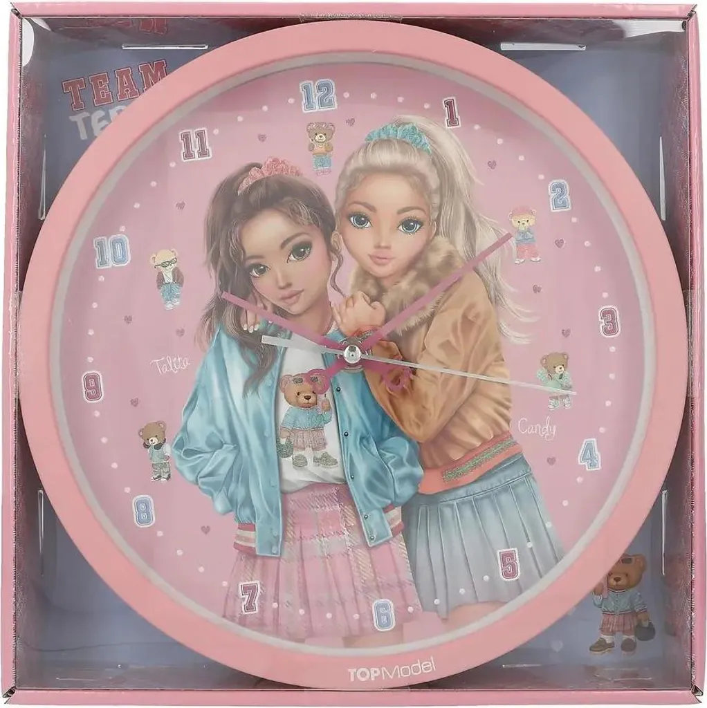 Horloge murale TOPModel TEAM TEDDY silencieuse et précise pour bureau
