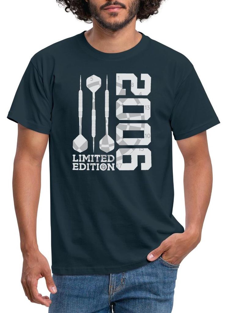 Spreadshirt 20. Geburtstag | Limited Edition 2006 | Dart Männer T-Shirt, M, Navy