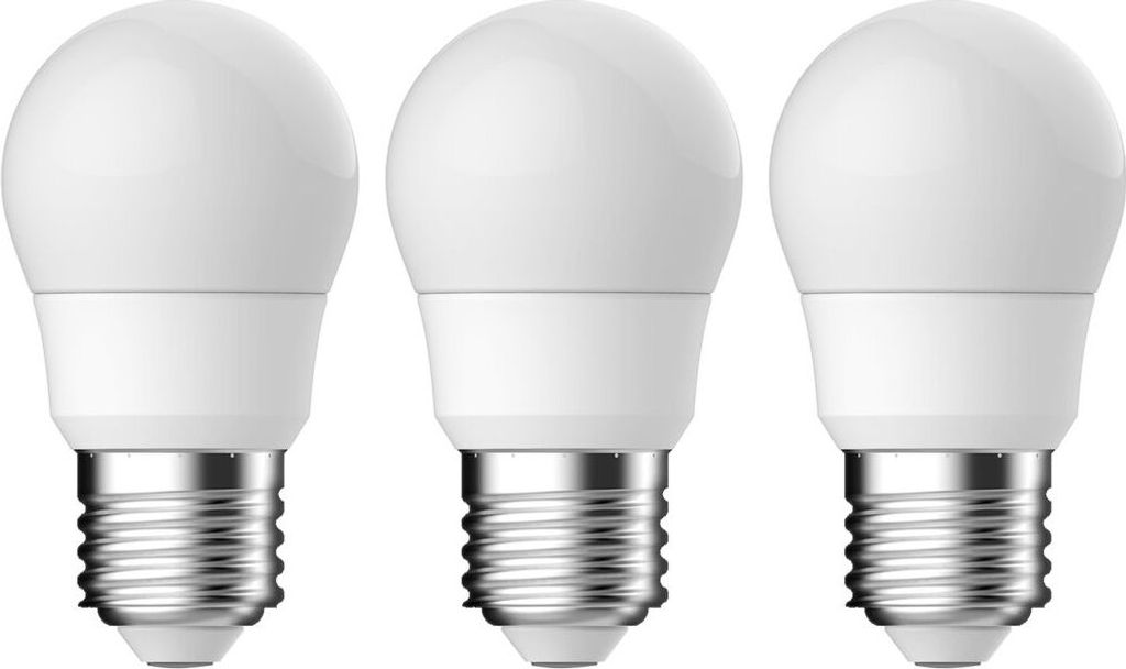 Nordlux 5172014023 E27 G45 3.5W 2700K 3PACK LED-Tropfen, Sockel E27, 3,5 Watt, Warmweiß, 2700 K,
