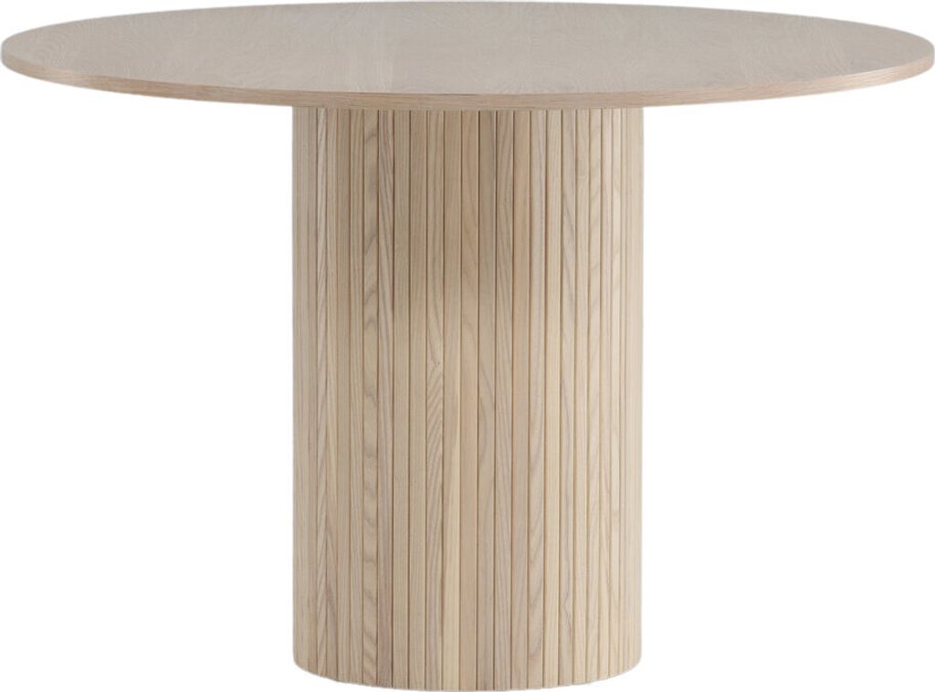 Runder Tisch aus MDF Bianca 110 cm Produktbild 