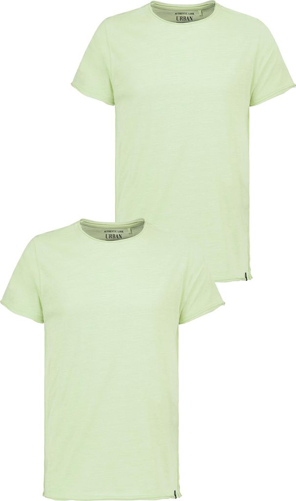 Urban Surface T-Shirt 2er Set mit Rundhals und Rollkante Größe: XXL