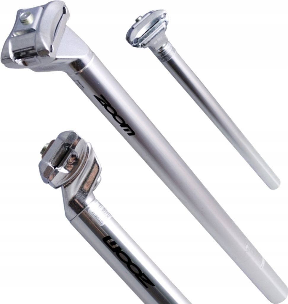 Sattelstütze 31,6 x 400 mm Silber ZOOM