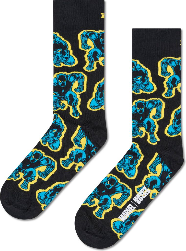 Happy Socks Marvel Black Panther Opt 1 Crew-socken Schwarz EU 41-46 Mann Schwarz EU 41-46