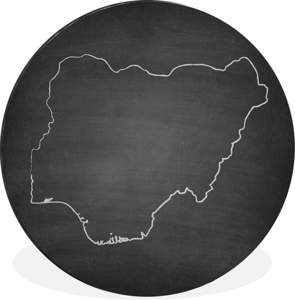 MuchoWow - Mauerkreis - Wandbilder - Runde Bild - Bild aus Aluminium - Schlafzimmer - Wohnzimmerdekoration - Wand Dekoration