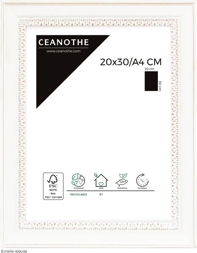 CEANOTHE Holzrahmen Alma 20x30 cm weiß Produktbild 