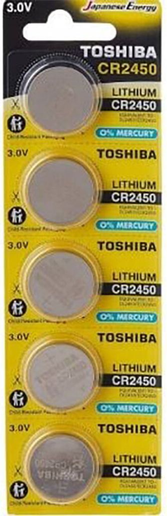 Toshiba CR2450 PW BP-5 Haushaltsbatterie Einwegbatterie Lithium