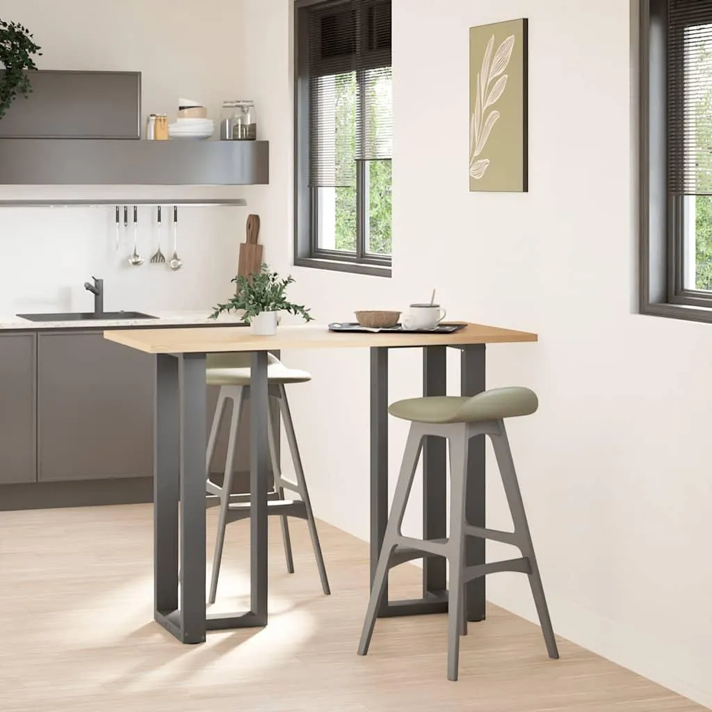 Base Tavolo Bar Design a T Antracite vidaXL Acciaio 40x35x100 cm