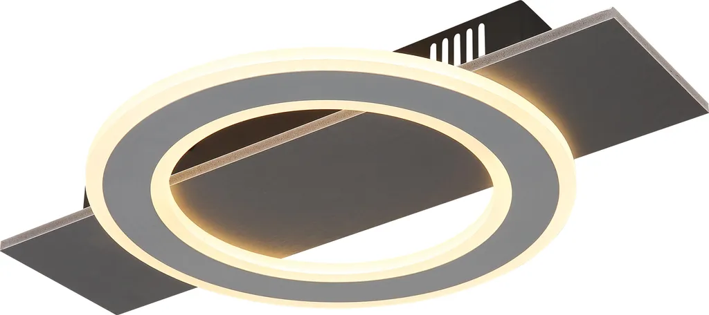 GLOBO Illuminazione Plafoniera LED GIRO LWH 44x29x5,50 cm nero Lampada da soffitto