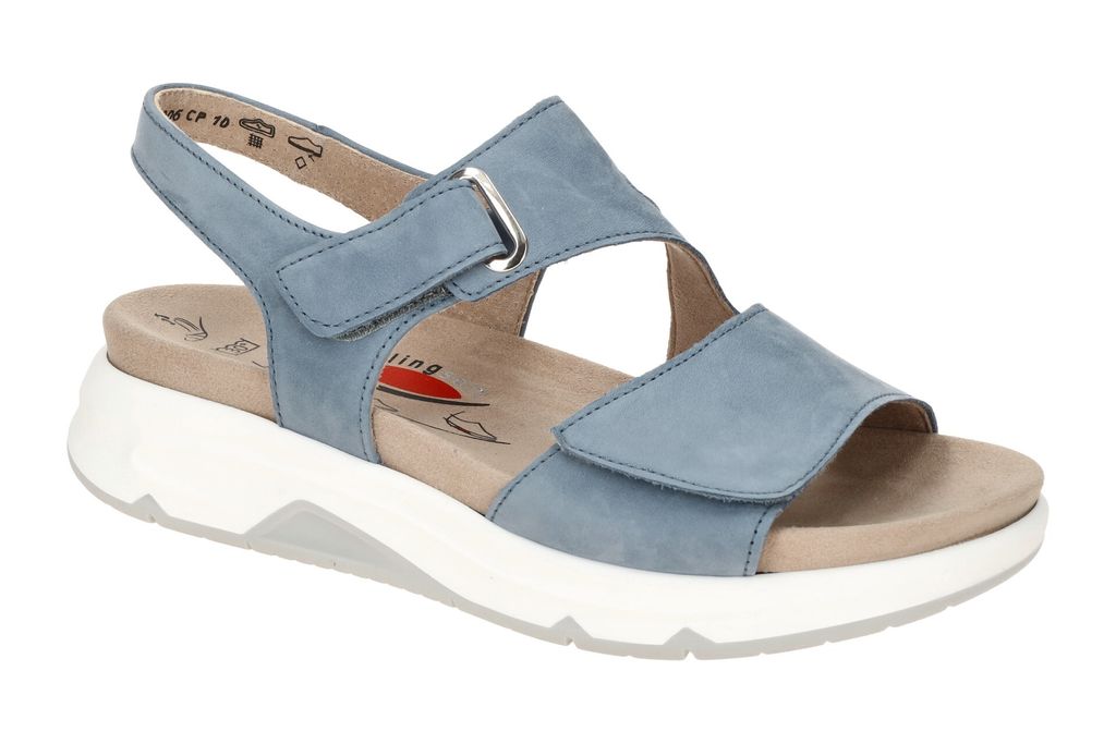 Gabor ROLLINGSOFT Damen Sandale - Sandaletten blau Freizeit NEU