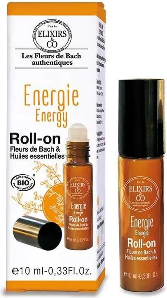 Bach Rollon Energie Bio 10ml - Solution Naturelle contre la Fatigue