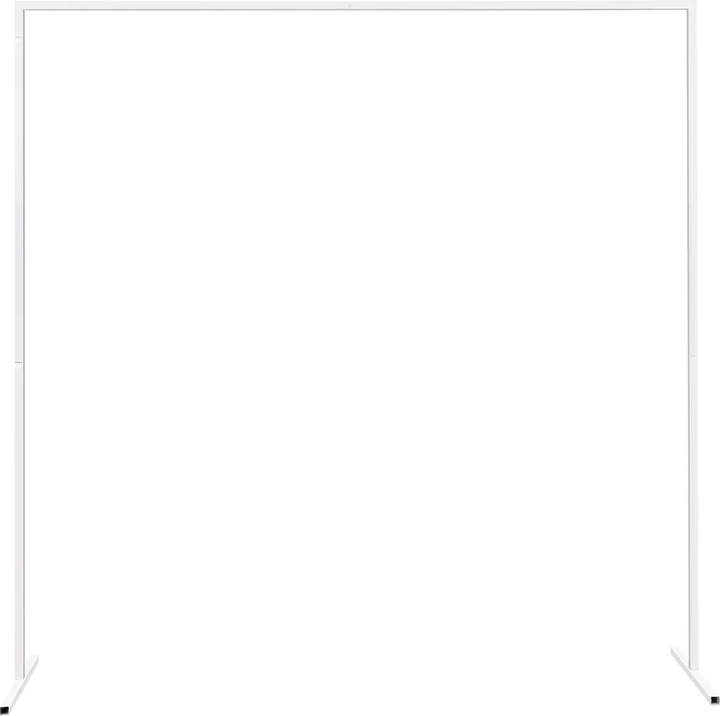 Support d'arche réglable blanc en métal robuste pour mariage taille L
