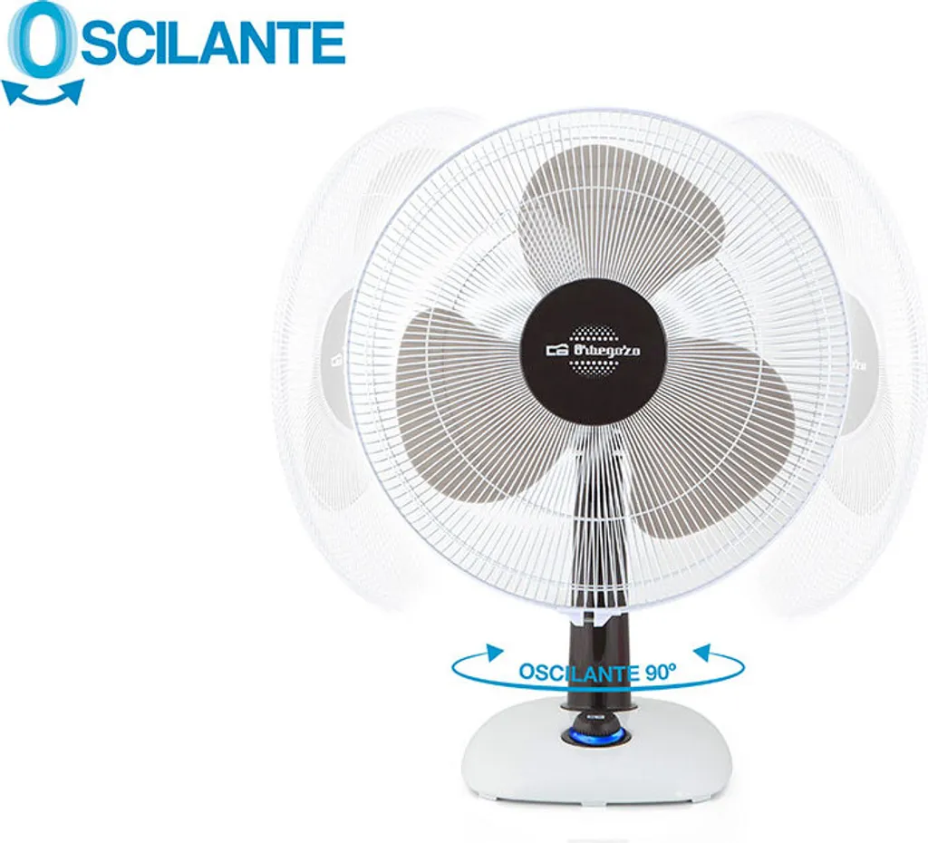 Ventilateur de table Orbegozo Blanc One Size avec Prise EU Plug Blanc - 4