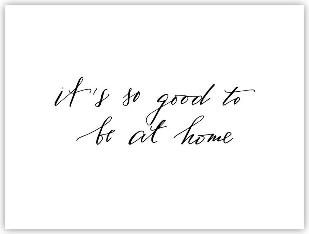 Poster - Poster ohne Rahmen - Motto Glück Haus - 40x30 cm - Wand Bild - Wanddeko - Wandbilder - Kunstposter - Wandposter - Bilder - Kunstdruck - W...