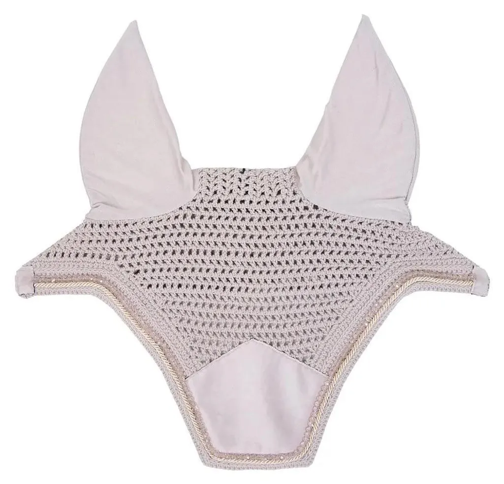 Bonnet de concours Kentucky Wellington Velvet Pearls rose clair cheval