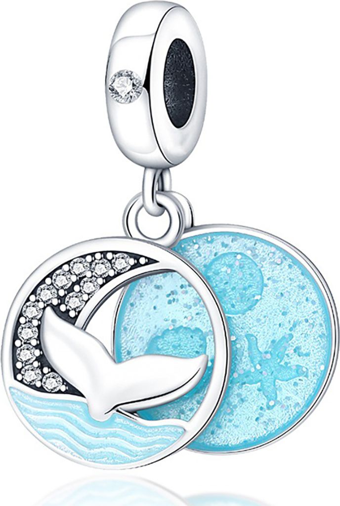 Charms Silber Anhänger Beads Wal und See für DIY Armband Produktbild 