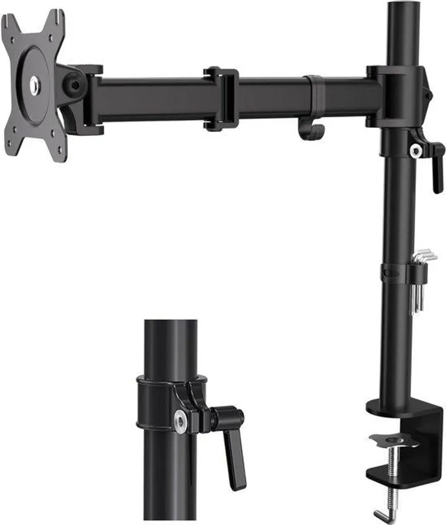 Bras de moniteur articulé pour écran large 34" - Fixation bureau VESA
