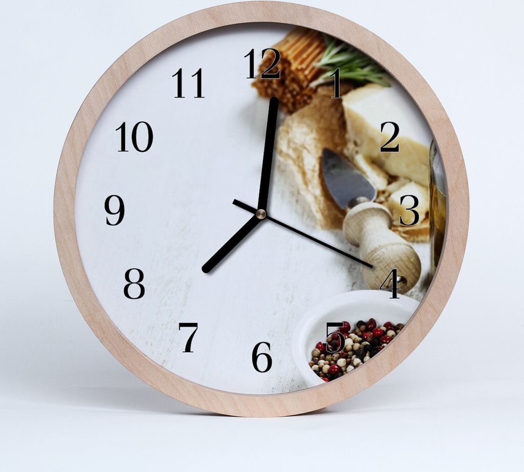 Holzuhr 30fi cm wanduhr - Pasta Pasta