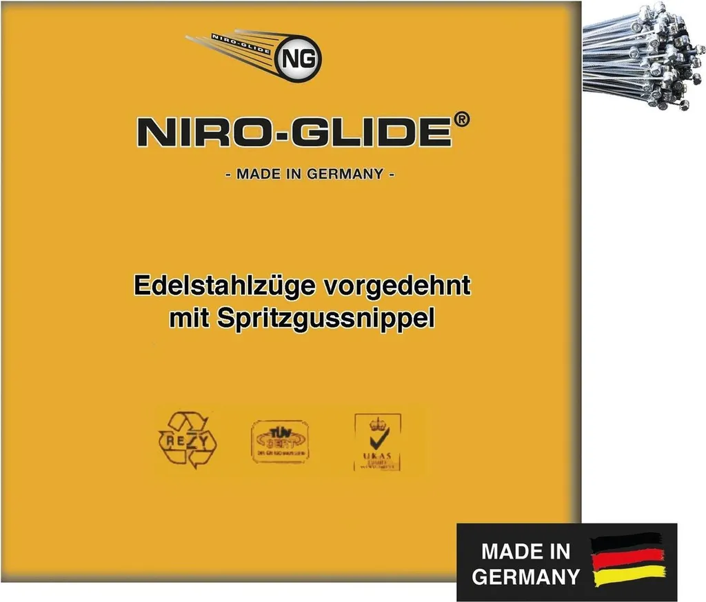 Câble de frein Niro-Glide Niro N. Inox 2050mm - 50 unités Argent Kar