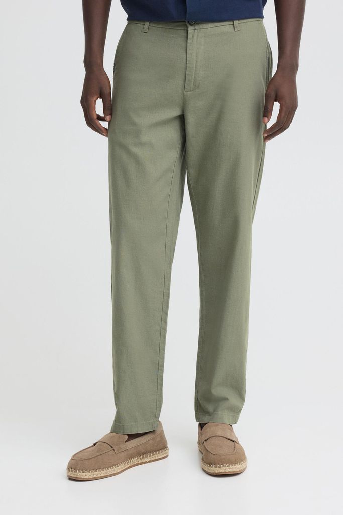 INDICODE IDPassolo Herren Leinenhose Hose Stoffhose Leinenmix Regular Fit