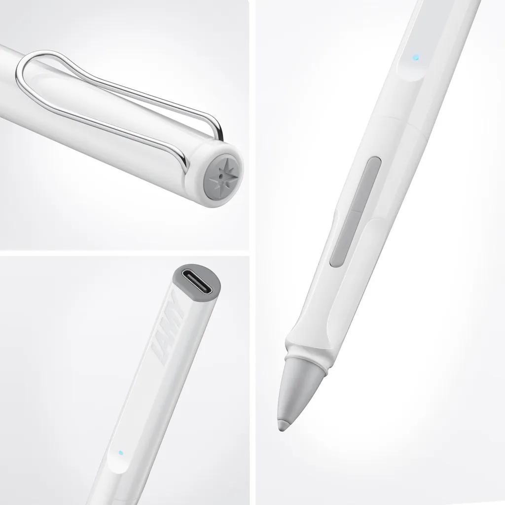Stylet tactile LAMY note+ blanc avec pointe haute précision iPad - 2