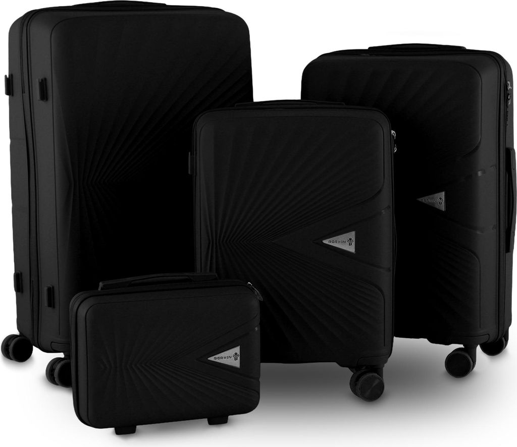 Berwin Reisekoffer Cryta Titan Schwarz 4er Set MS-19746