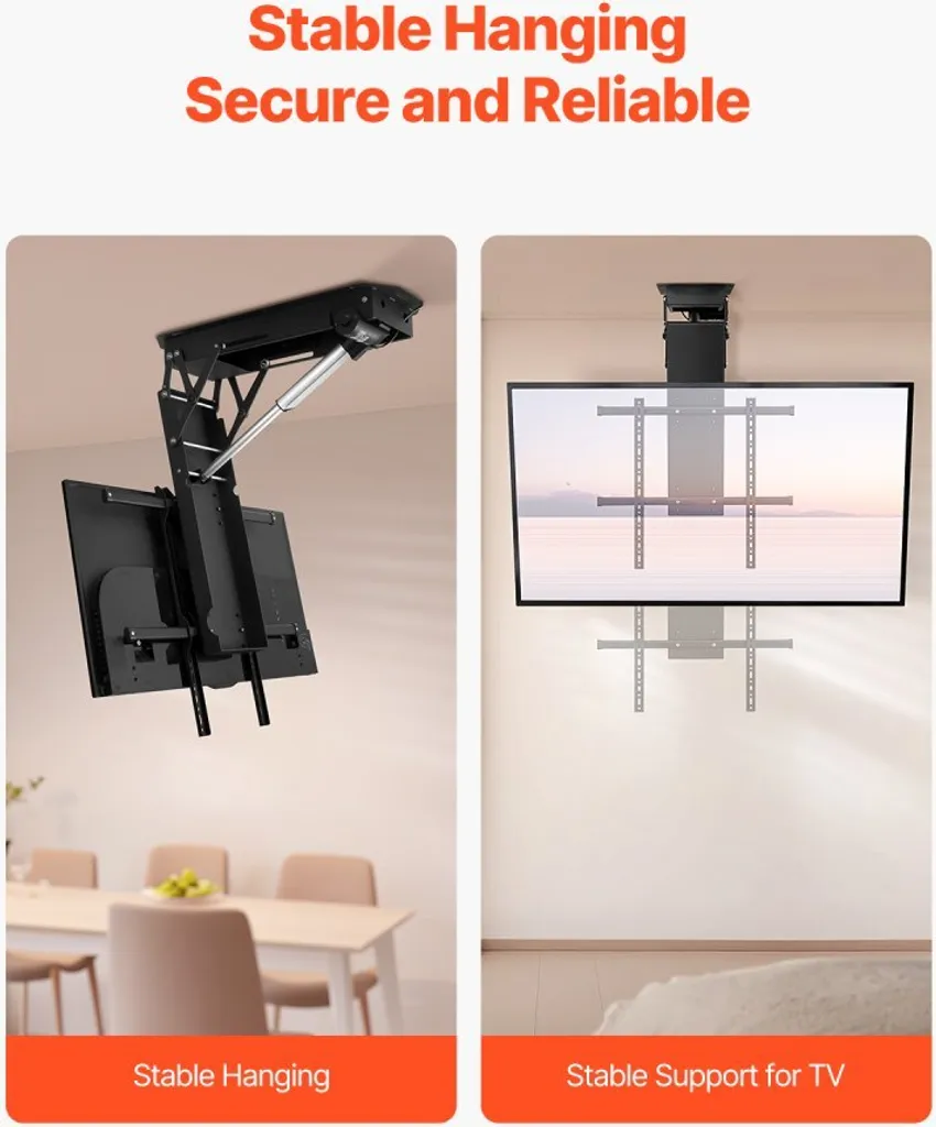 Support TV plafond motorisé : la solution pour fixer un écran sans mur - 4