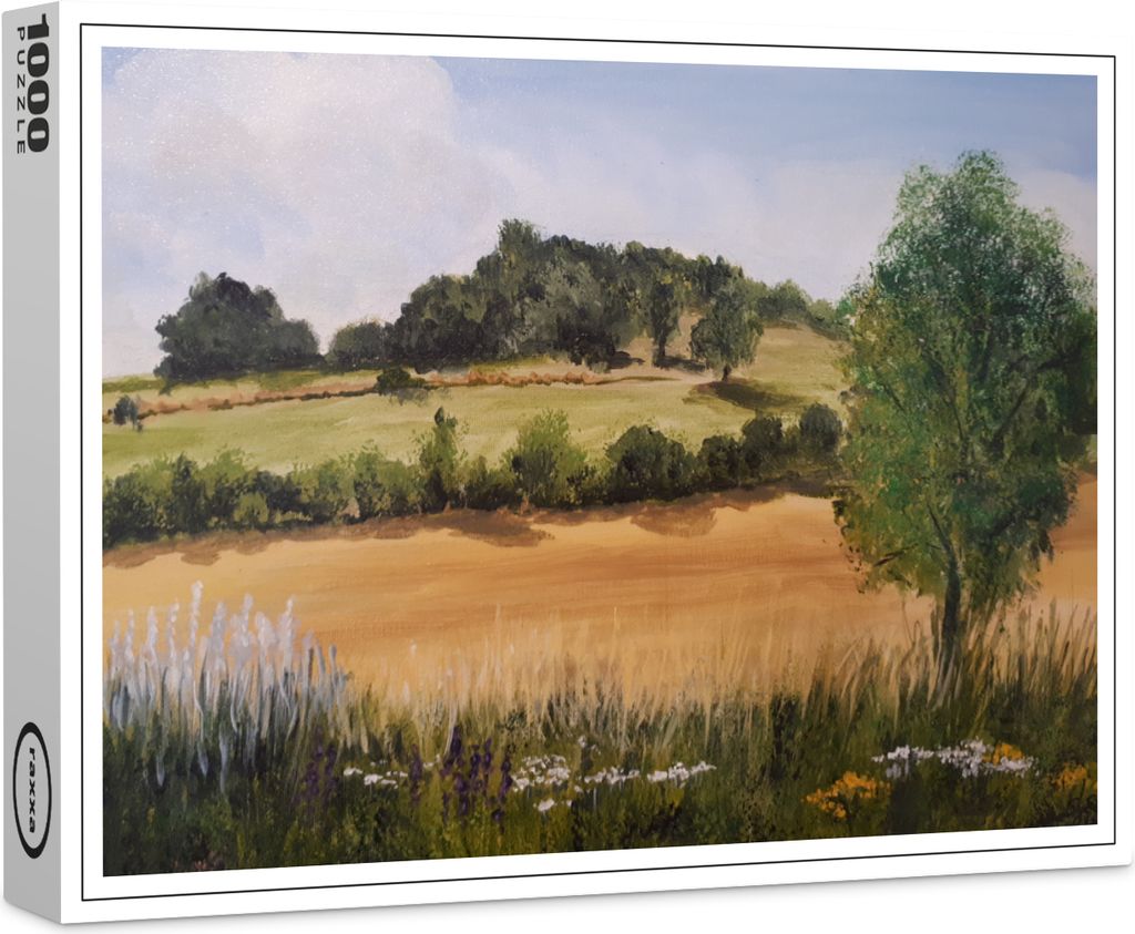 raxxa Premium-Puzzle "Sunny afternoon in the hills", 1000 Teile