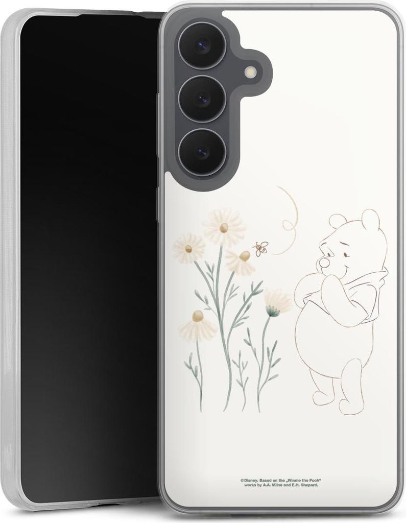 DeinDesign Slim Hülle für Samsung Galaxy S25 FE Silikon Case Ultra Dünn Handyhülle Biene Disney Winnie Puuh