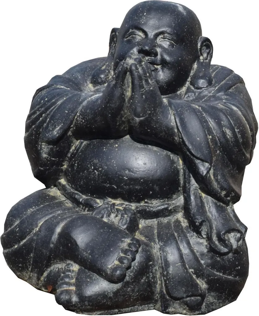 Aménagez un Jardin Zen avec le Grand Bouddha Stonox 80cm en Pierre Grise