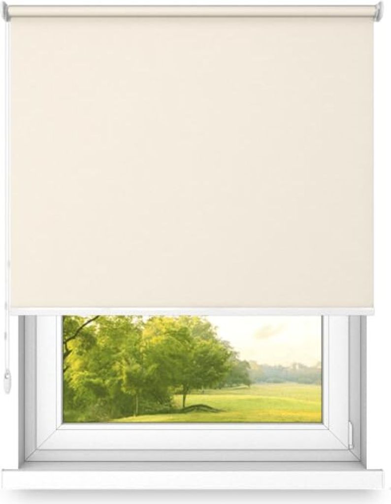 time4blinds, Rollos, Verdunkelungsrollo, Ecru - Rechts, 170x200cm