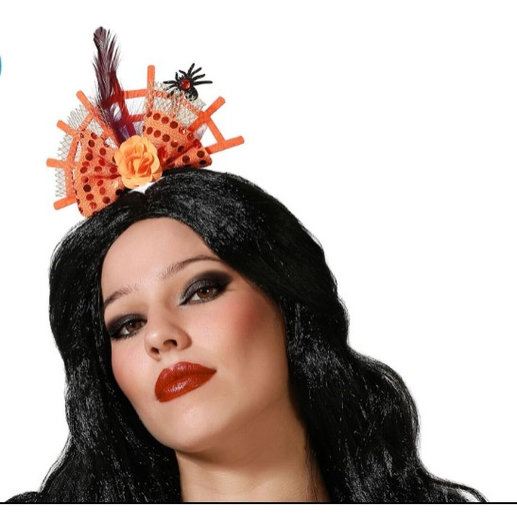 Atosa Halloween Spinnendiadem Orange Orange One Size