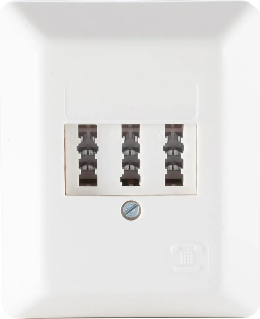 Prise téléphonique S/CONN TAE NFN blanche RAL9010 pour réparer votre ligne