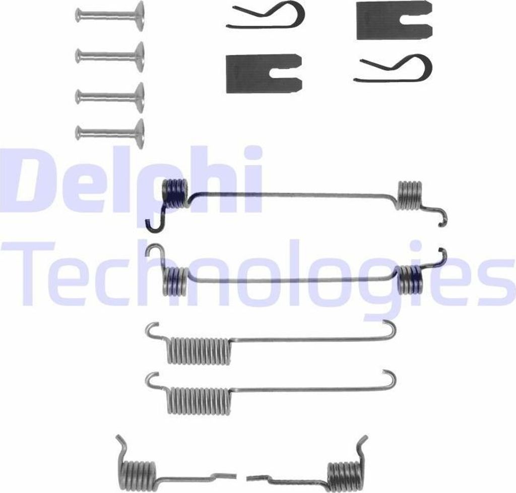 DELPHI Zubehörsatz Bremsbacken LY1256 Hinten für FORD FOCUS Produktbild 