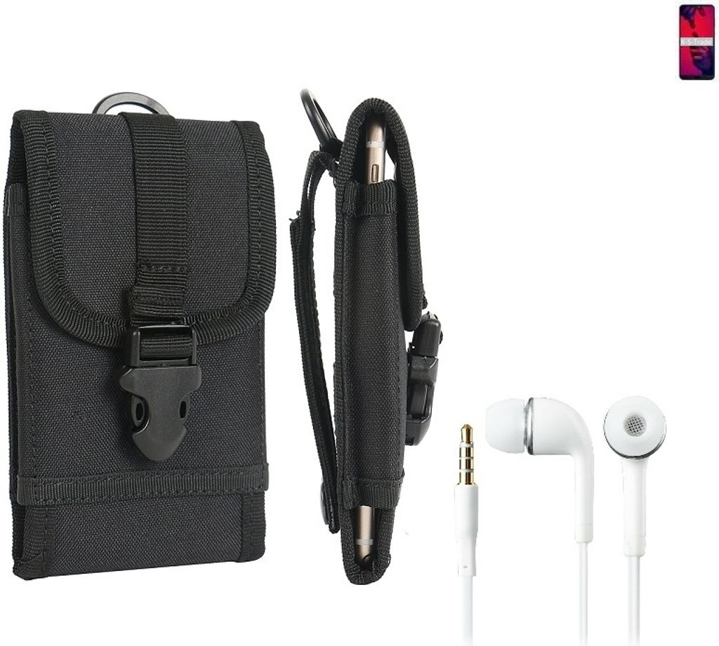 K-S-Trade Holster Schutz-Hülle kompatibel mit Huawei P20 Pro Dual-SIM Gürteltasche Handy-Hülle Schutz Hülle Gürtel Tasche Handy Tasche outdoor